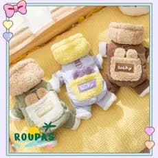 ROUPAS Para Cães De Estimação , Espessadas Com Jaqueta De Veludo , Casaco De Ursinho De Pelúcia , Inverno Quente Chapéu