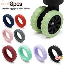Neathhome 8 Unidades/Conjunto Capa De Proteção Para Rodas De Mala , Silicone Com Som Silencioso , Sapatos Rodízio De Bag