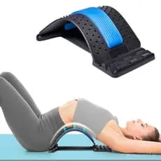 JUMPOW Alongador de Costas - Placa de massagem para a cintura ajustável em 4 níveis, alivia dores na região lombar, auxi