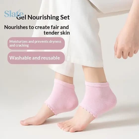 Slate 1 Par Elástico Hidratante Gel Cotovelo Manga Respirável Protetor De Para Pós-Trabalho Seco Cuidados Nutritivos Nov