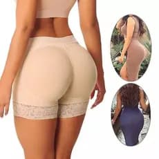 Calças Levanta Bumbum para Mulheres, Realçando o Quadril, Roupa Íntima Modeladora de Bumbum Falso, Shorts Boxer Modelado