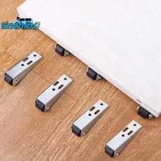 [Tinchigh] 2 Peças Rodízio Giratório Para Móveis Pesados , Telescópico , Rodas , Mesa , Polia De Suporte De Carga , Guia