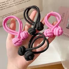 2 Peças de Elástico de Cabelo de Alta Elasticidade para Meninas, Anel de Cabelo Fofo de Alta Elasticidade para Mulheres,