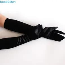 Luva de Performance BACK2LIFE1 em Cetim para Ópera, Proteção Solar, Acessórios Femininos, Luvas de Dança JCPA