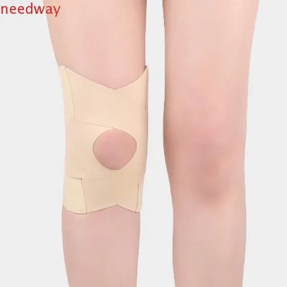 Joelheira de Compressão NEEDWAYB, Protetor Elástico de Patela para Esportes com Suporte de Mola para Joelho SKAX