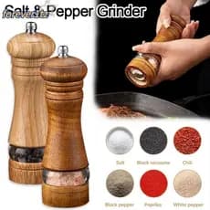 Moedor de Pimenta e Sal FOREVERTZ, Moedor Manual com Rotor Cerâmico Recarregável, Utensílio de Cozinha para Especiarias