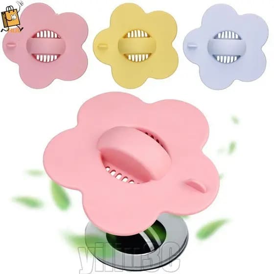 [Prim] Conjunto de 20-8 Peças de Tampões de Drenagem em Forma de Flor - Para Pias e Lavatórios - Coletor de Cabelos para