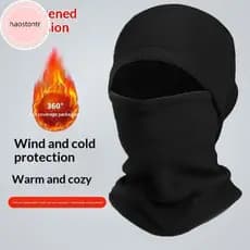 Máscaras de Esqui Unissex Haostontr para o Inverno Quente, Chapéus e Bonés à Prova de Vento para Ciclismo em Clima Frio