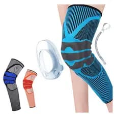 Joelheiras esportivas anticolisão de Silicone em estoque pronto Joelheiras alongadas de algodão para panturrilha elástic