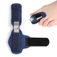 Novo estilo tira de alumínio toe capa suporte fixo martelo dedo do pé capa protetora Velcro destacável