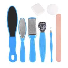 Oito-em-um cuidados com os pés raspador de pés plaina esfoliante Pedicure faca ferramenta pé placa arquivo conjunto pron