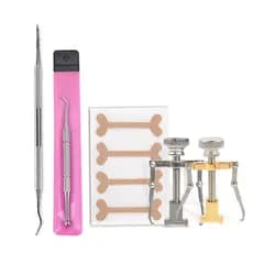 Ferramenta para unhas 1 ferramenta para cuidados com os pés em aço inoxidável para crescimento interno e 1 adesivo para