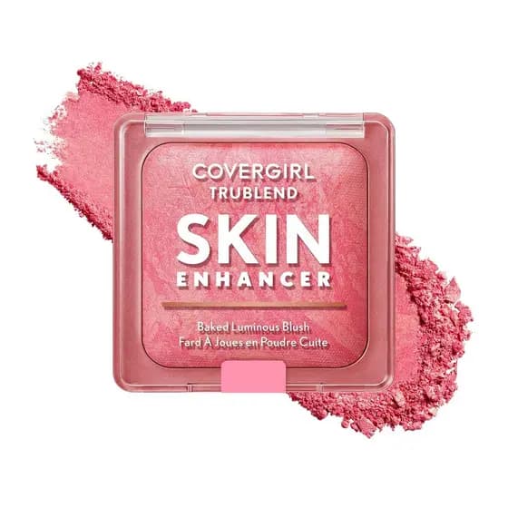 COVERGIRL TruBlend Skin Enhancer Blush Luminoso, com Ácido Hialurônico e Extrato de Rosa Branca, Aplica-se Perfeitamente