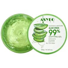 Gel de Aloe Vera 300 ML - Hidratante Orgânico, Reparador de Queimaduras Solares e Cicatrizes, Cuidado para Rosto, Corpo