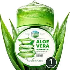 Nature Republic Gel Aquoso Suave e Hidratante de Aloe Vera (1 UNIDADE) |   Hidratante e Umectante, de Rápida Absorção, N