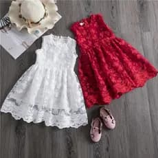 Vestido Tutu Branco Elegante para Festa de Aniversário Infantil, Vestidos de Verão para Crianças 98 M1HS