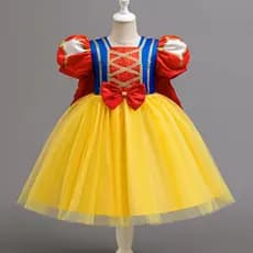 Fantasia de Princesa Branca de Neve para Cosplay de Halloween, 1-5 Anos, Vestido de Festa para Meninas, Capa Temática 98
