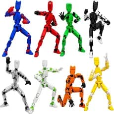 2026 Novo Conjunto de 8 Figuras de Ação T13, Figuras de Titã e Robô Pré-Montadas e Impressas em 3D, Brinquedos Robô Alta