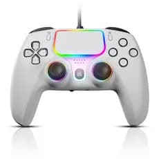 Controle com Fio NBCP para PS5 - Controle de Jogos para PlayStation 5, PS4, PC/Steam, Gamepads, Vibração Dupla e Gatilho