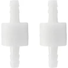 2 Peças Válvula de Retenção Unidirecional de 1/4", Resistente ao Ozônio, Plástico PVDF, Válvula de Retenção Unidireciona