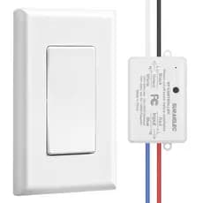 Interruptor de Luz Sem Fio SURAIELEC, Sem Fiação, Sem WiFi, Alcance RF de 30 metros, Pré-Programado, Kit de Interruptor