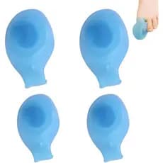 Pacote com 4 Protetores de Dedo Grande do Pé em Gel Impermeável, Capas Protetoras para o Dedo Grande do Pé, Capa Imperme