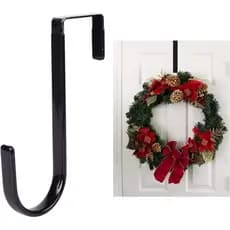 Suporte para Guirlanda Preto - Suporte Resistente para Guirlandas de Natal e Halloween, Gancho de Aço Carbono para Guirl