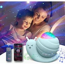 Projetor de Estrelas Mycket, Projetor de Galáxias, Lâmpada LED Noturna, Projetor de Luz Noturna com Controle Remoto 360