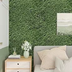 Papel de Parede Verde ReWallpaper, Papel de Parede Verde Escuro Autoadesivo Removível, Mural de Parede com Tema de Natur