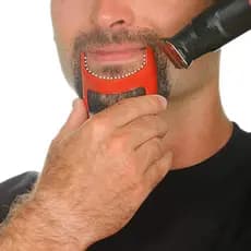 Healifty Molde para Barba de Cabra, Ferramenta para Modelar e Alinhar a Barba, Kit de Cuidados para Barba Masculina, Sup