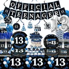 Decorações de Aniversário de 13 Anos para Meninos e Meninas, Decorações Oficiais para Adolescentes - Para 20 Convidados