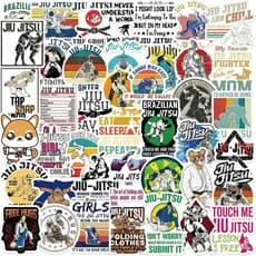 Adesivos Jujutsu, Adesivo de Jiu-Jitsu Brasileiro para Garrafas de Água, Laptops, Malas, Telefones, Adesivos Esportivos