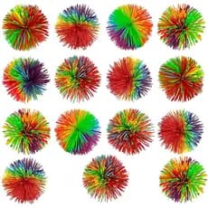 Bolas Elásticas em Lote, 2,75 Polegadas, Multicoloridas, Bolas Sensoriais Anti-estresse para Crianças e Adultos, Brinque