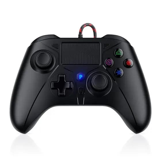Controle com Fio Gamrombo para PS5, Controle de Jogos para PlayStation 5 / PS5, PS4, PC, Suporte a Turbo, Macro, Conecto