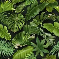 Papel de Parede Tropical Escuro Vintage com Palmeiras, Papel de Parede Adesivo com Folhas de Palmeira, Papel Decorativo
