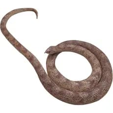 Cobra de Borracha Realista de 53" para Brincadeiras do Dia das Mentiras e Halloween (Marrom)