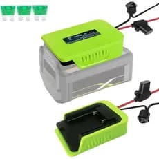 Adaptador TPDL Power Wheel DIY para Bateria Ryobi 40V, Conector de Alimentação para Robótica, Fio de 14 Gauge, com Fusív