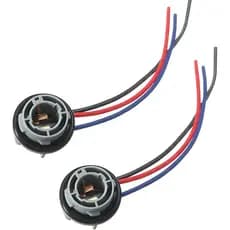 ZIMISI 2PCS Soquete de Lâmpada 1157, Soquete de Plástico à Prova d'Água para Sinal de Direção/Freio/Luz Traseira, Conect