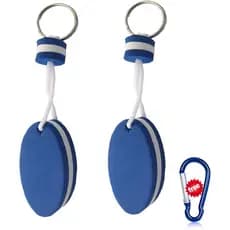Chaveiro Flutuante para Chaves de Barco, Boia Flutuante, Anéis de Chave para Barco, 2 Peças de Chaveiros Flutuantes de E