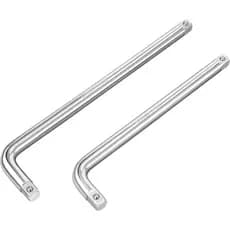 Chave de soquete com cabo em L MAXPOWER de 1/2", barra de extensão em formato de L de 10 e 12 polegadas com duas extremi