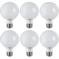 Lxcom Lighting G60 LED Light Bulb 3W Globe Bulbs 25W Incandescent Bulb Equivalent E26/E27 Base Warm White 3000K 300LM LE