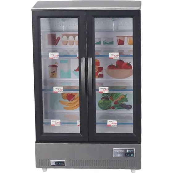 Miniaturas de Casa de Bonecas, Refrigerador de Plástico para Casa de Bonecas, Modelo de Geladeira Iluminada a Bateria pa