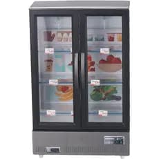 Miniaturas de Casa de Bonecas, Refrigerador de Plástico para Casa de Bonecas, Modelo de Geladeira Iluminada a Bateria pa