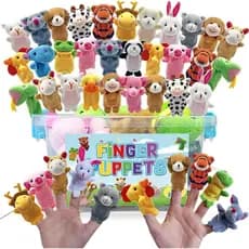 Conjunto de 30 Fantoches de Dedo, Mini Animais de Pelúcia para Contar Histórias, Ensino, Escolas e Suprimentos para Fest