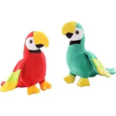 zhidiloveyou 2PCS Brinquedo de Pelúcia Papagaio de 7,9" Boneco Fofo Presentes para Meninas e Meninos