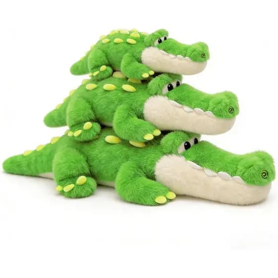 Alligator Stuffed Animal Plush Toy, Lying Flat Crocodile Hugging Pillow, Soft Long Plush for Kids & Adults, Cute Green A