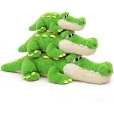 Alligator Stuffed Animal Plush Toy, Lying Flat Crocodile Hugging Pillow, Soft Long Plush for Kids & Adults, Cute Green A