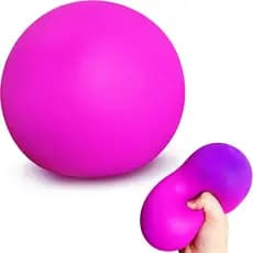 Bolas Antiestresse Gigantes, Brinquedos Macios para Adultos e Crianças, Prêmios, Bola de Massa Elástica de 4 Polegadas,