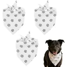Lenço Triangular de Futebol para Gato, Cão e Outros Animais de Estimação, Bandana com Estampa de Futebol, Lenço para Cãe