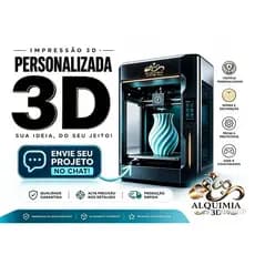 Serviço de Impressão 3D Personalizado - Resina 3D e Filamento Sob Medida